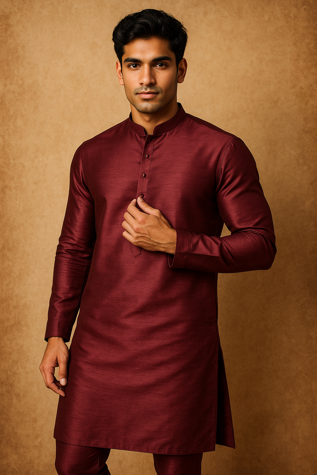 Royal Maroon Kurta Pajama Set